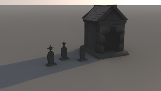 tombstone 3D-Modell .c4d .max .obj .3ds .fbx .stl .blend 