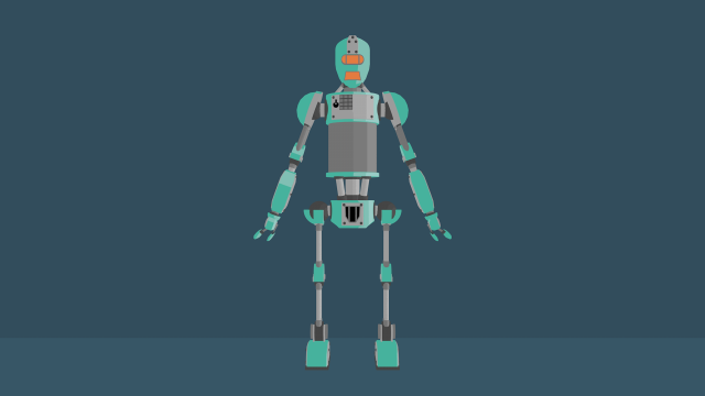 robot 3D 模型 .c4d .max .obj .3ds .fbx .stl .blend 
