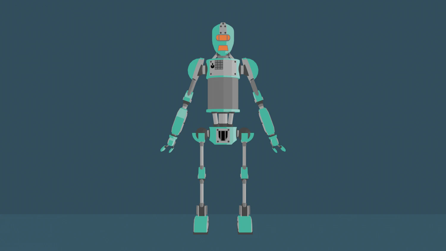 robot 3D Model .c4d .max .obj .3ds .fbx .stl .blend