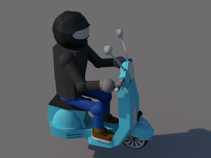 moped 3D 모델