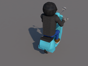moped 3D 모델