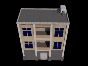 apartment building 3D मॉडल