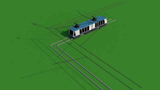 tram 3Dモデル .c4d .max .obj .3ds .fbx .stl .blend 