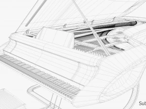 Piano design 3D Model