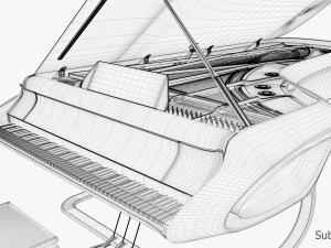 Piano design Modèle 3D