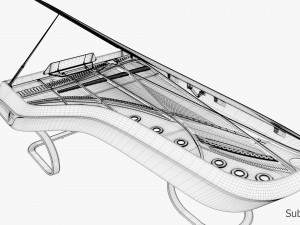 Piano design Modèle 3D