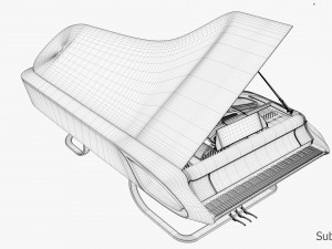 Piano design Modèle 3D