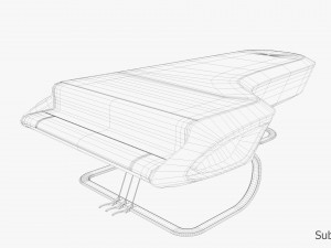 Piano design Modèle 3D