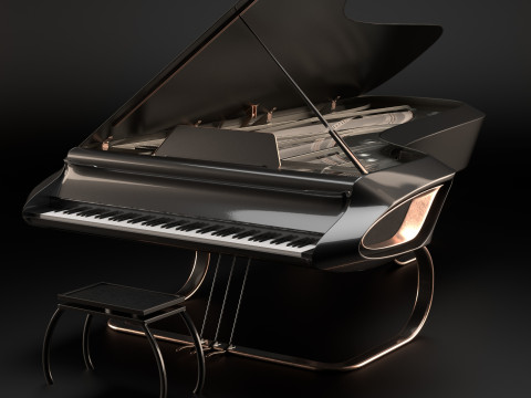 Piano design Modèle 3D