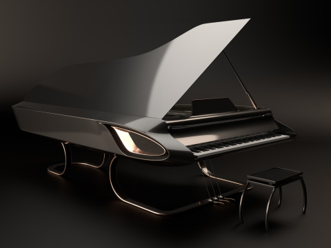 Piano design Modèle 3D