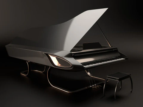Piano design 3D Model