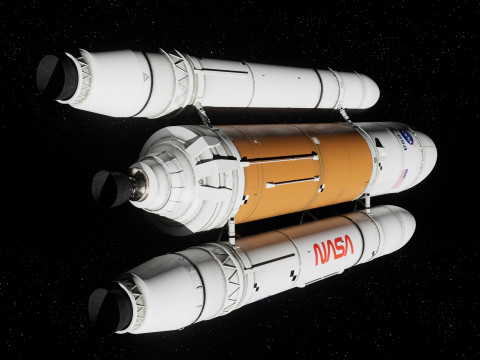 Rocket spaceship Model 3D