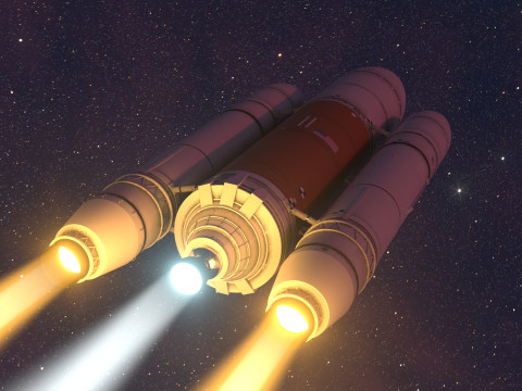 Rocket spaceship Model 3D