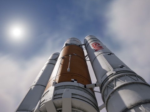 Rocket spaceship Model 3D