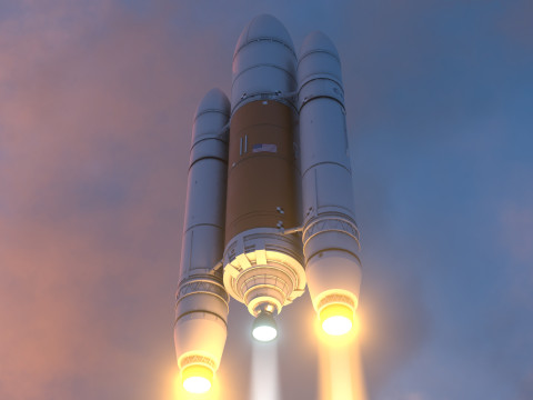 Rocket spaceship Model 3D
