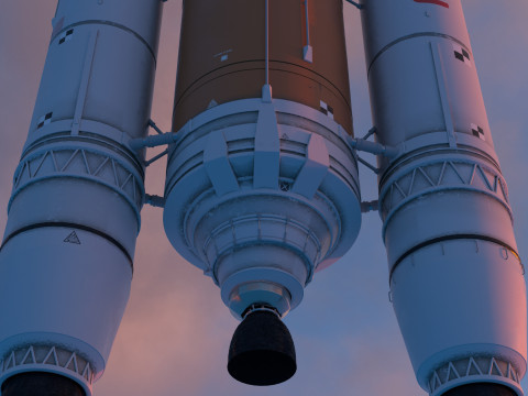 Rocket spaceship Model 3D