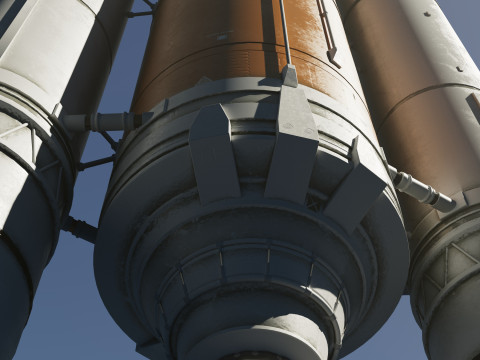 Rocket spaceship Model 3D
