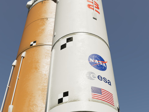 Rocket spaceship Model 3D