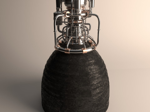 Rocket spaceship Model 3D