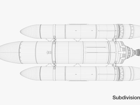 Rocket spaceship Model 3D
