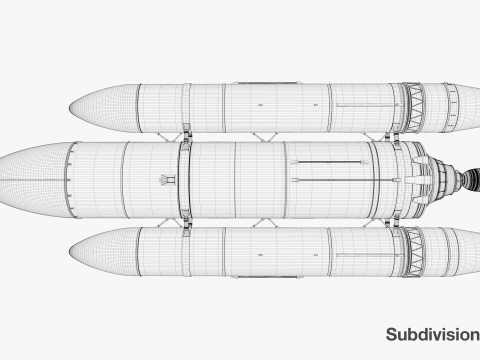 Rocket spaceship Model 3D