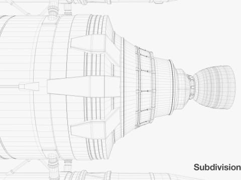 Rocket spaceship Model 3D