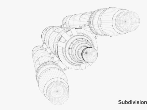 Rocket spaceship Model 3D