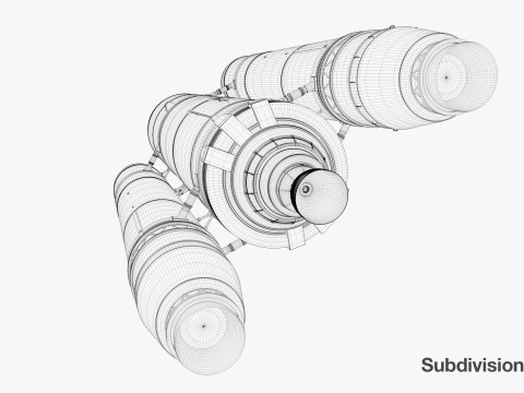 Rocket spaceship Model 3D