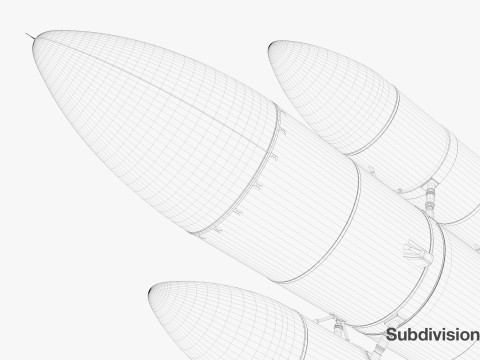 Rocket spaceship Model 3D