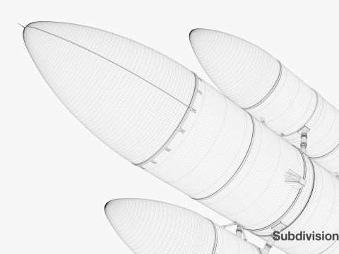 Rocket spaceship Model 3D
