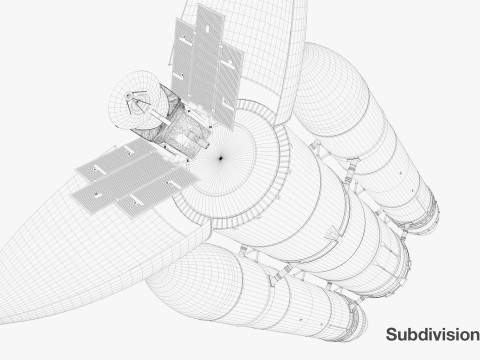 Rocket spaceship Model 3D