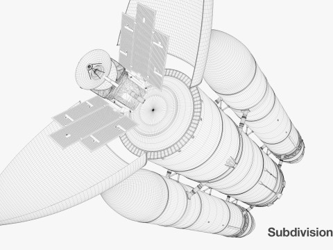 Rocket spaceship Model 3D