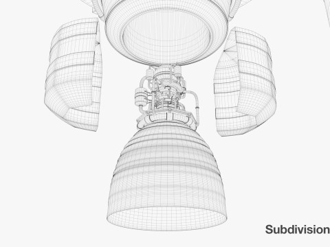 Rocket spaceship Model 3D
