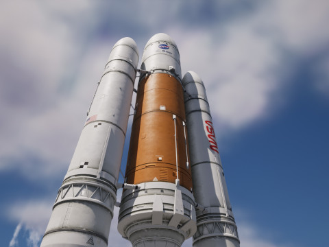 Rocket spaceship Model 3D