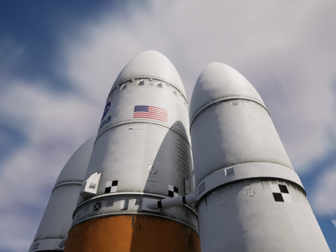 Rocket spaceship Model 3D