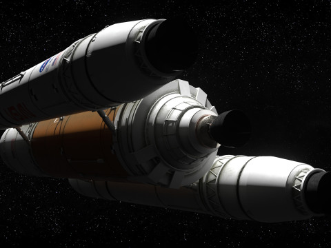 Rocket spaceship Model 3D