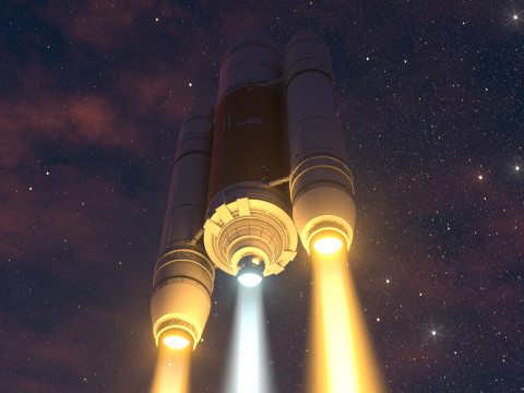 Rocket spaceship Model 3D