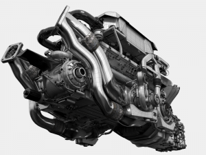 Bugatti chiron engine Model 3D