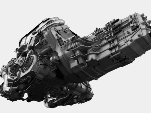 Motor Bugatti Chiron Modelo 3D