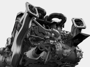 Motor Bugatti Chiron Modelo 3D