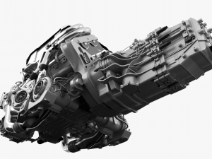Bugatti chiron engine Model 3D