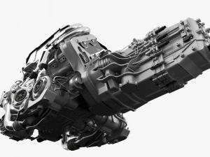 Motor Bugatti Chiron Modelo 3D