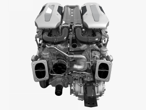 Bugatti chiron engine Model 3D