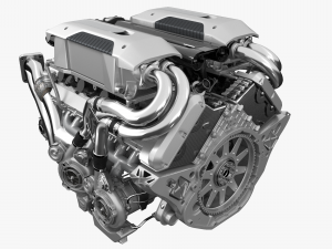 Bugatti chiron engine Model 3D