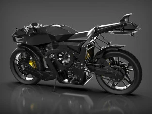 Futuristic motorcycle 3D Model