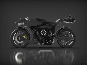 Futuristic motorcycle Modello 3D