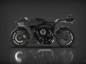 Futuristic motorcycle 3D Model