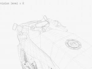 Futuristic motorcycle 3D Model