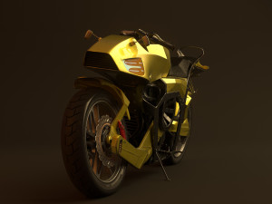 Futuristic motorcycle Modello 3D