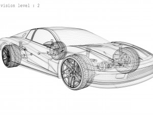 Concept car - design concept 3D मॉडल